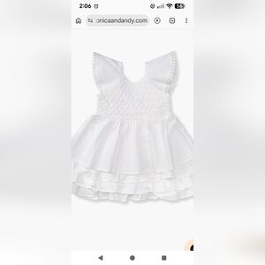 Monica and Andy Smocked Ruffle Dress (2T)